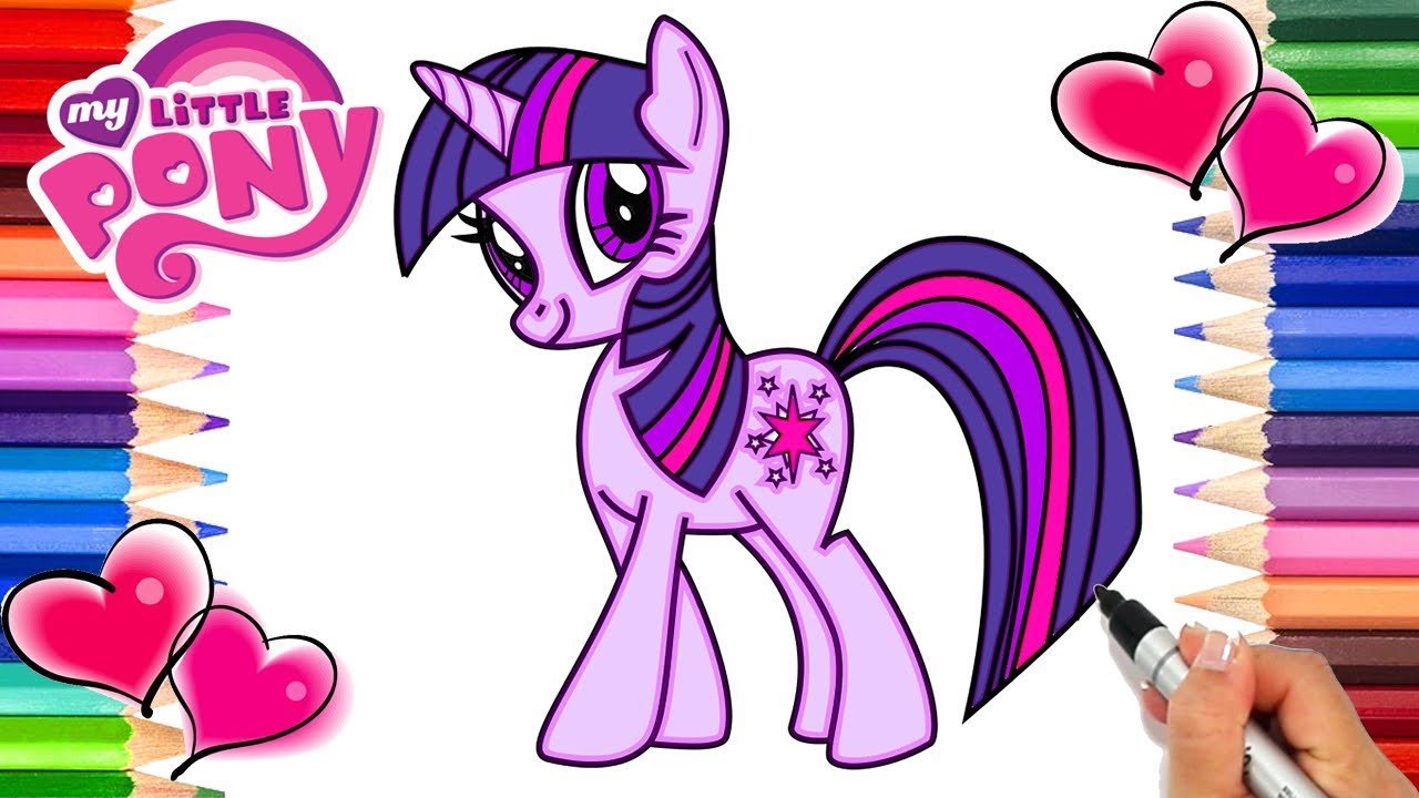 My little pony twilight sparkle coloring page twilight sparkle coloring book for kids colouring