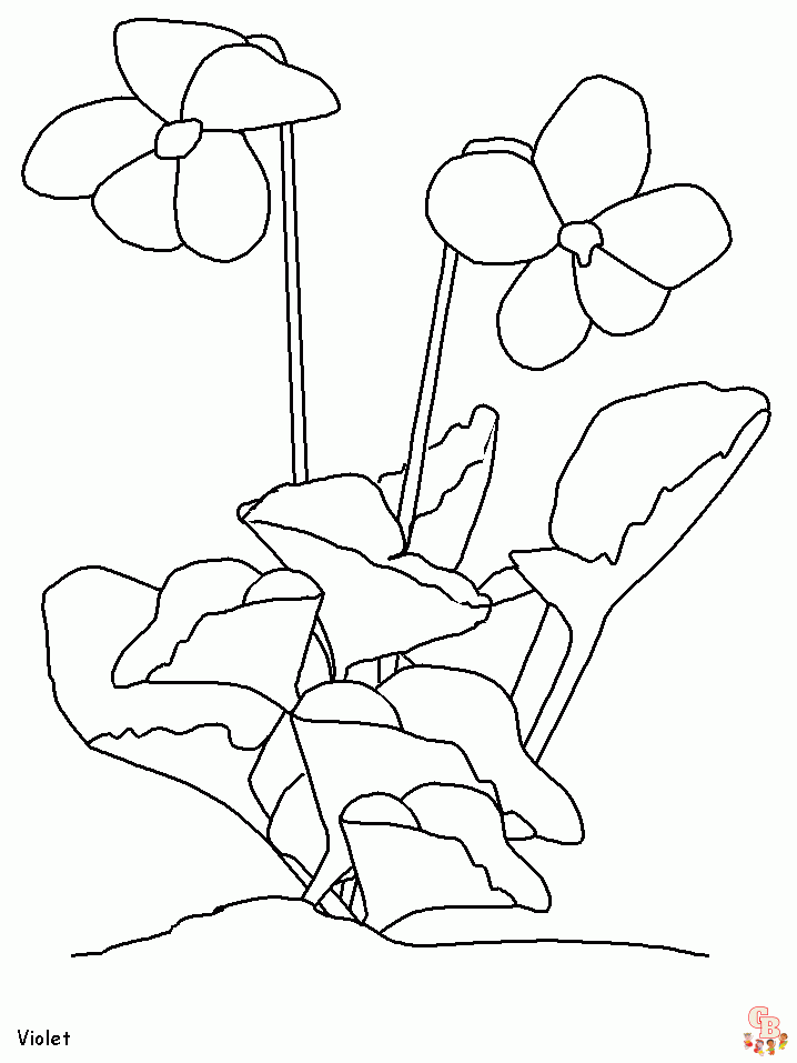 Violet coloring pages free printable sheets for kids