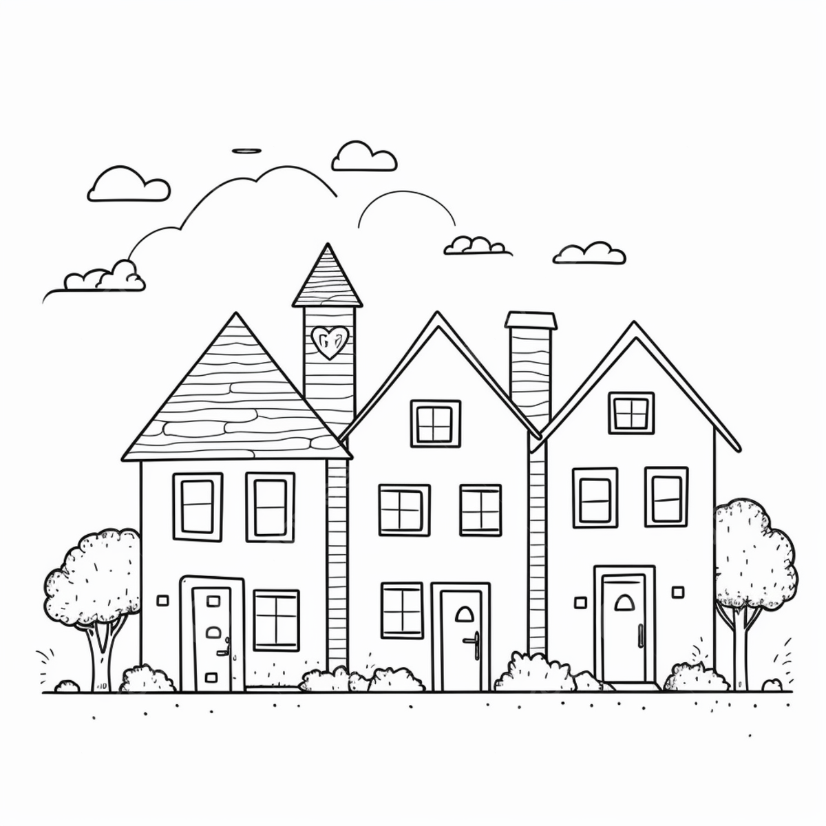 House coloring page with house drawing house drawing wing drawing ring drawing png transparent image and clipart for free download