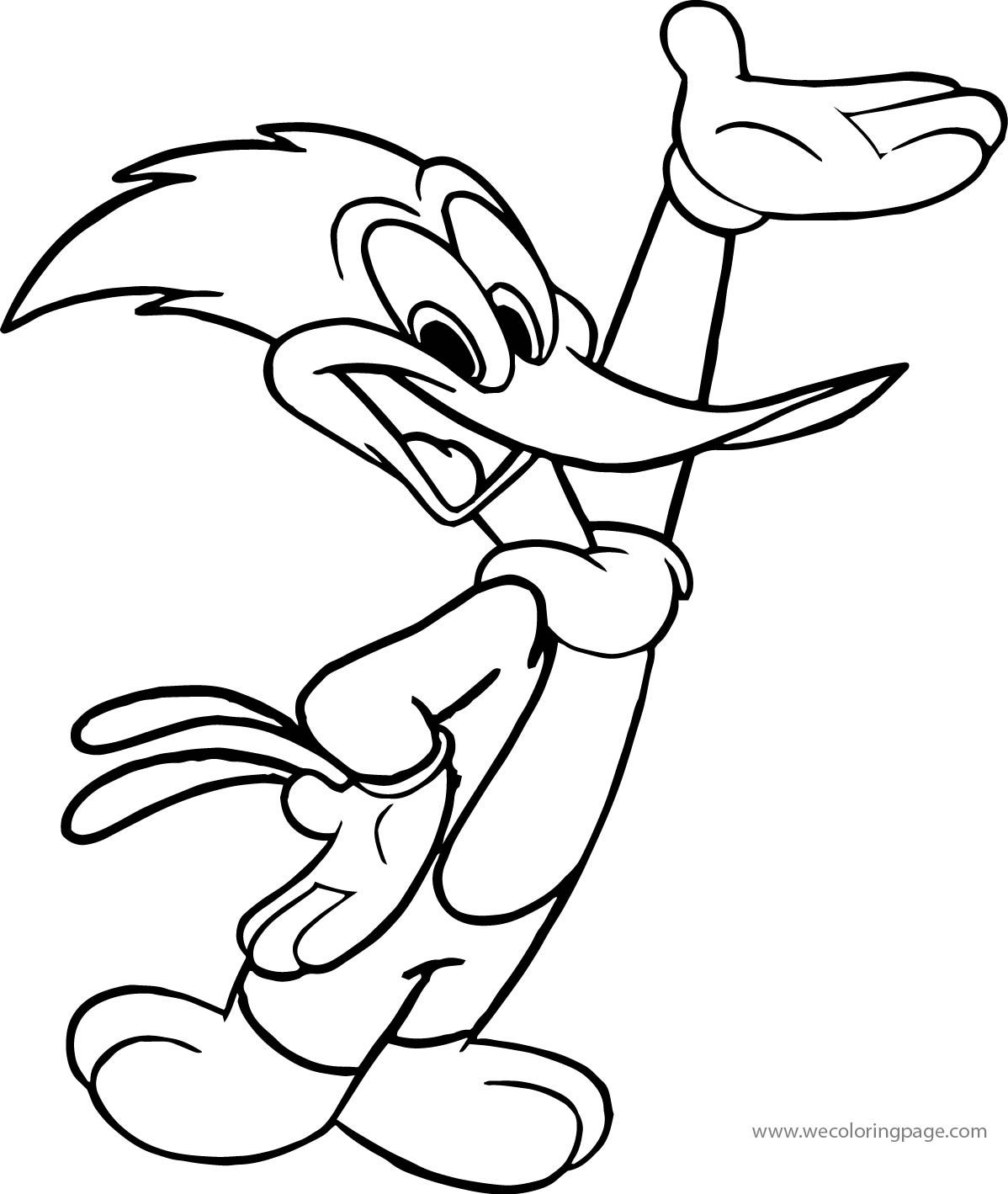 Woody woodpecker coloring pages