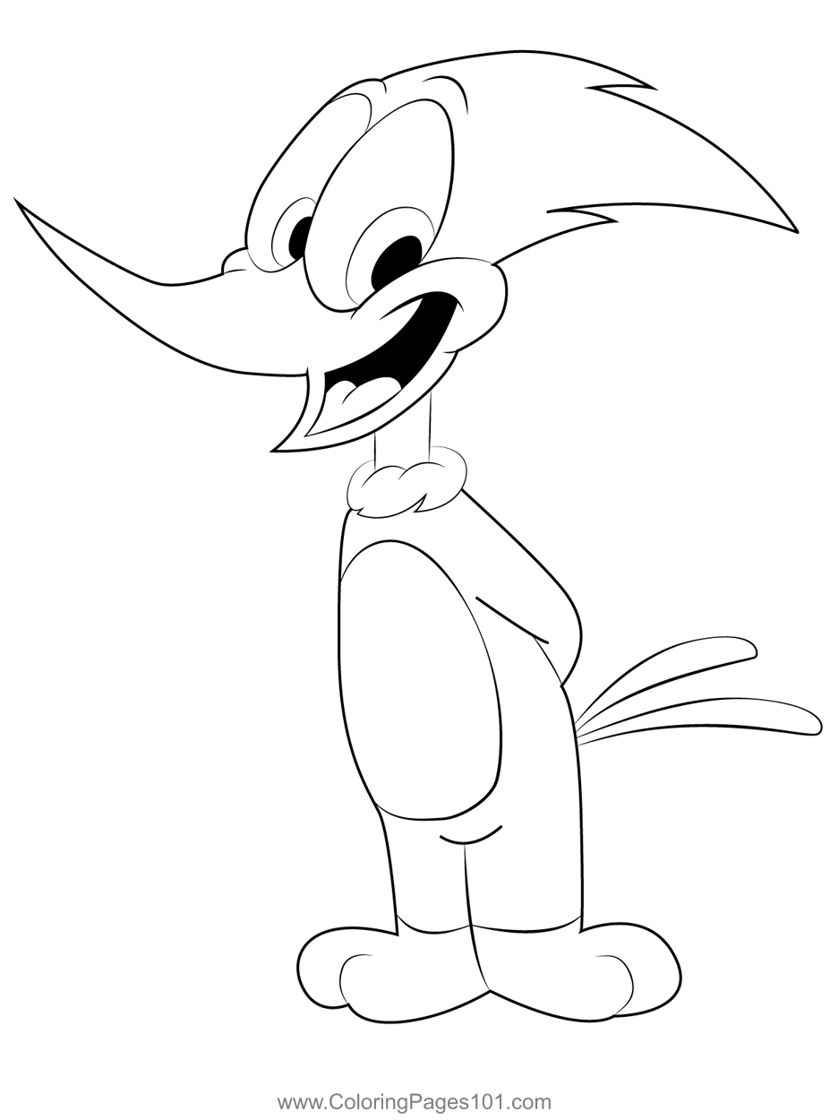 Woody woodpecker coloring page coloring pages woody woodpecker coloring pages for kids