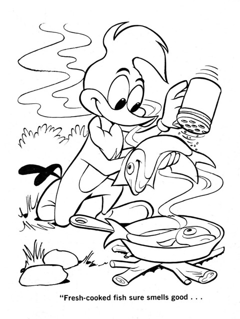 Woody woodpecker coloring book