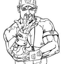 Wrestler the undertaker coloring pages