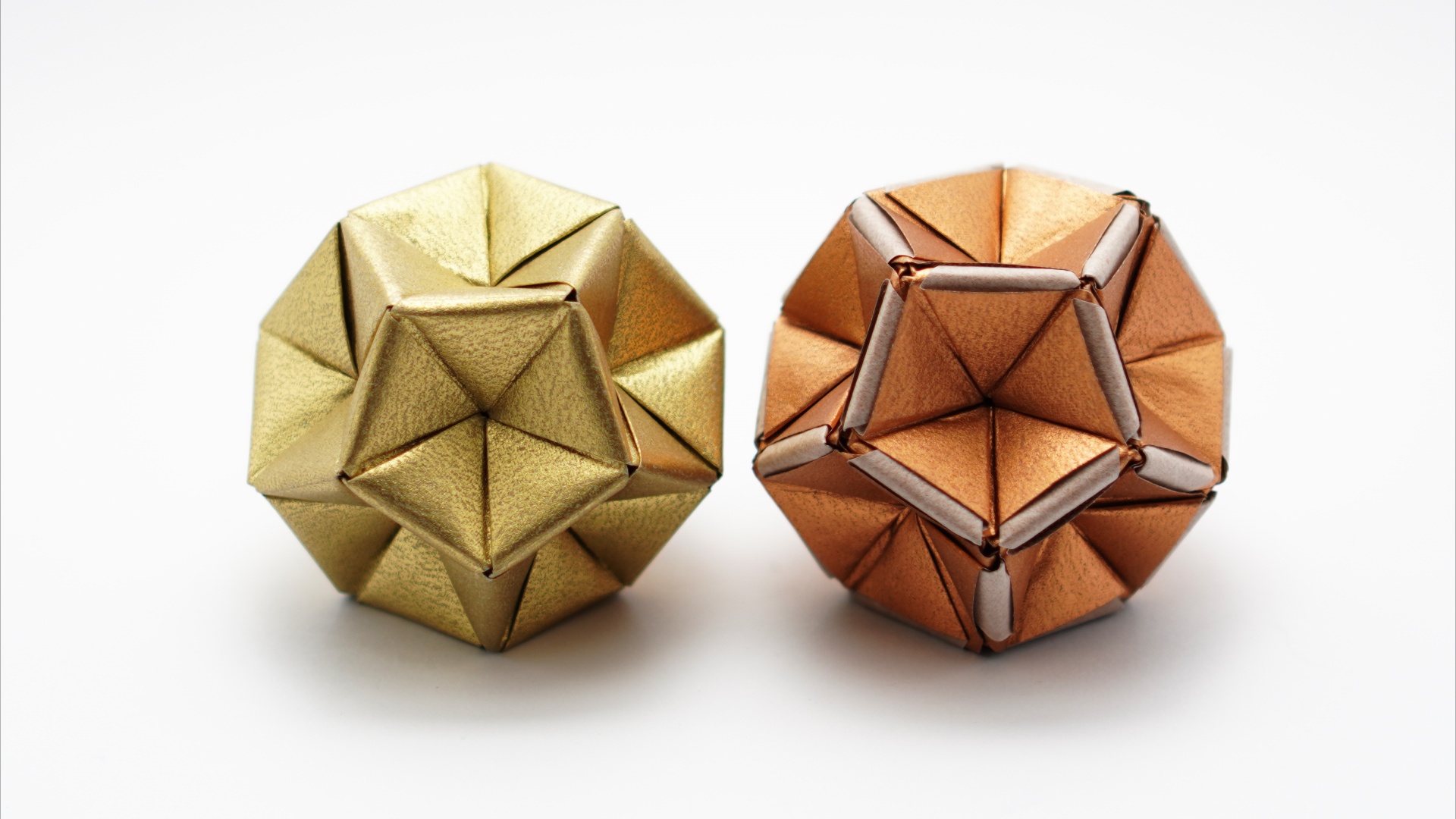 Origami excavated dodecahedron