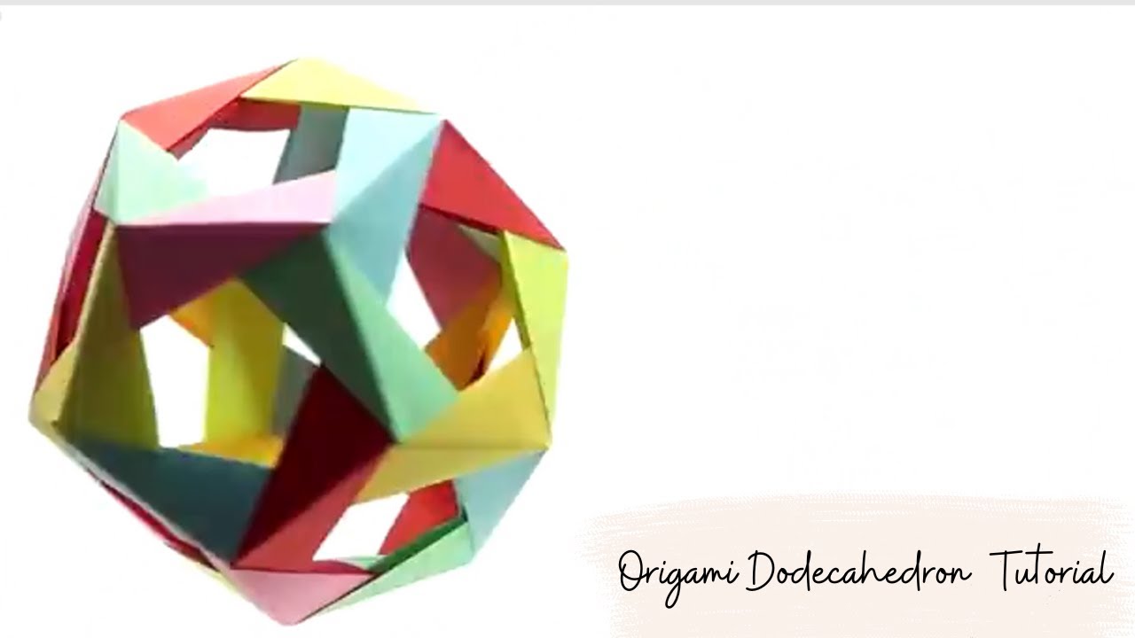 Origai dodecahedron tutorial ð how to fold a stunning
