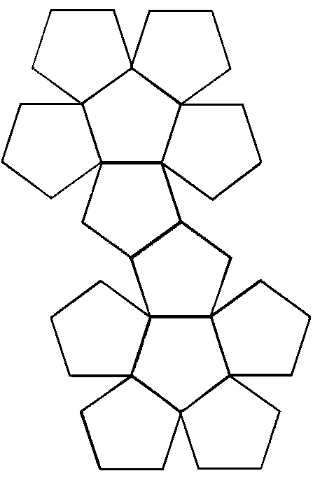 Dodecahedron net and instructions