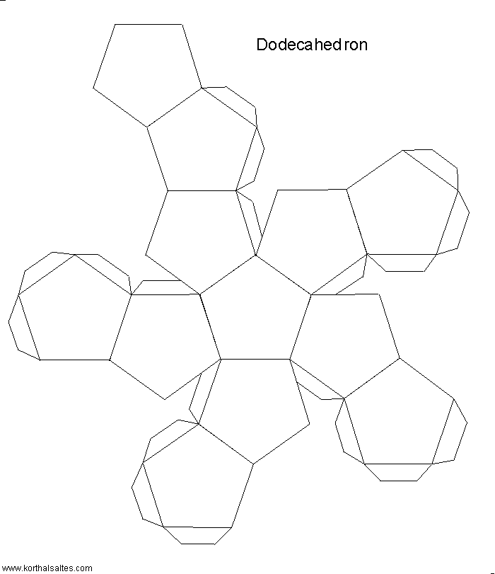 Paper dodecahedron