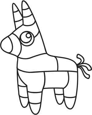 Donkey pinata outline template mexican pattern etsy embroidery mexican crafts