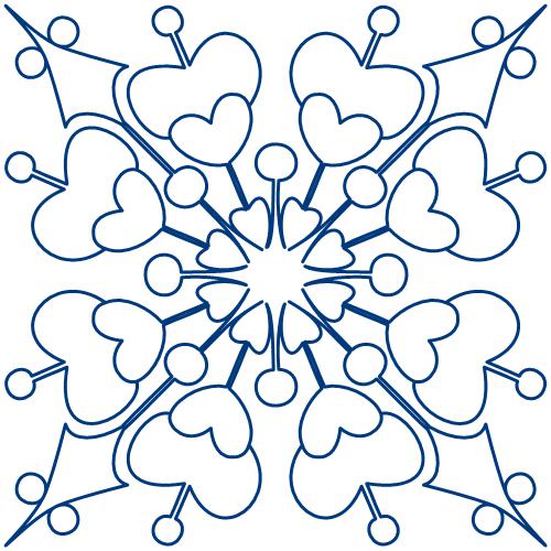 Heart snowflake