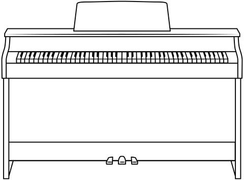 Piano coloring page free printable coloring pages