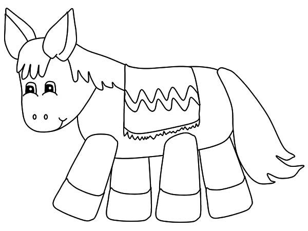 Mexican donkey pinata coloring pages coloring pages color pinata