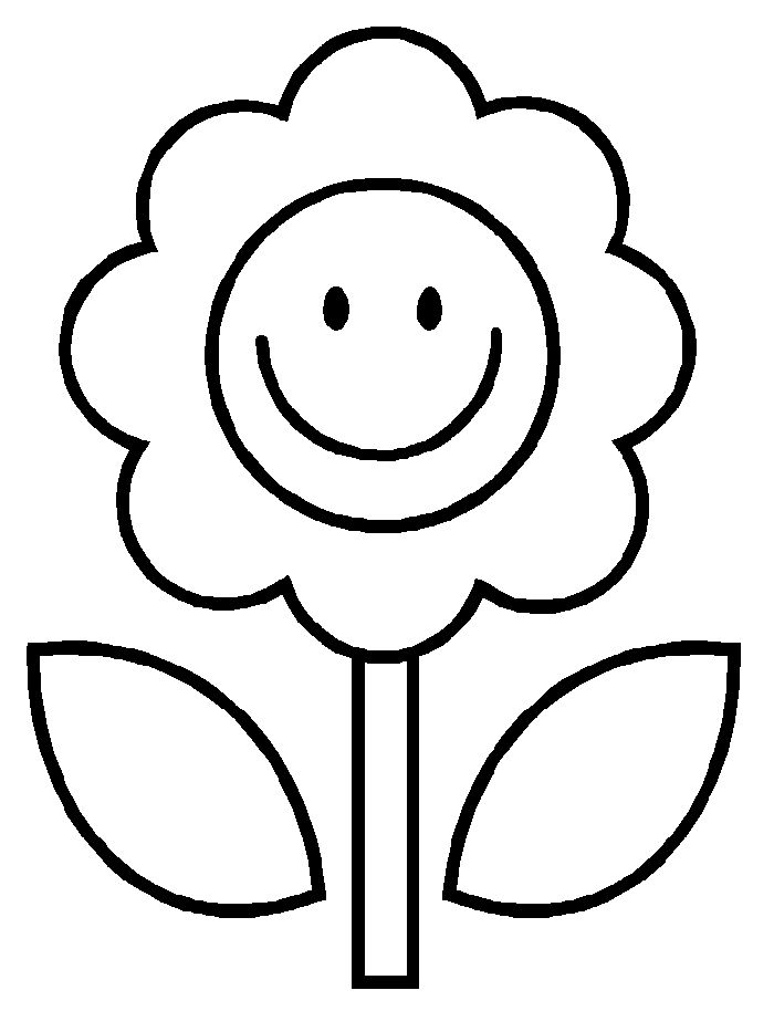 Template flower coloring pages preschool coloring pages printable flower coloring pages