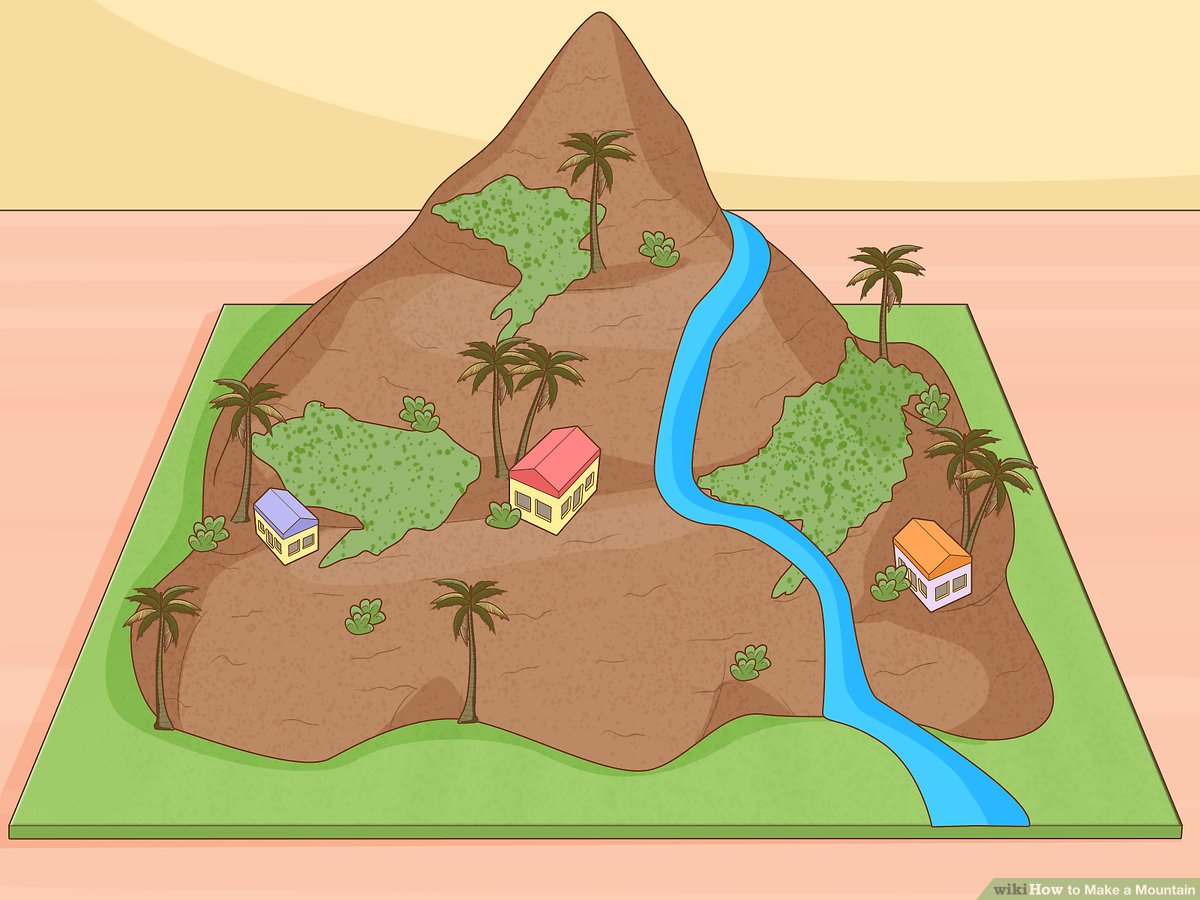 How to make a mountain steps with pictures