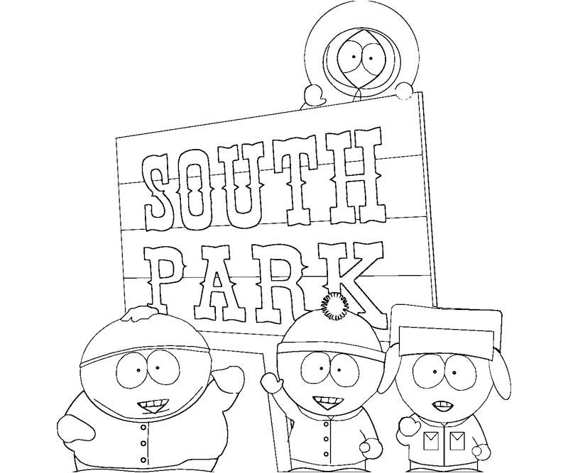South park cartoons â free printable coloring pages