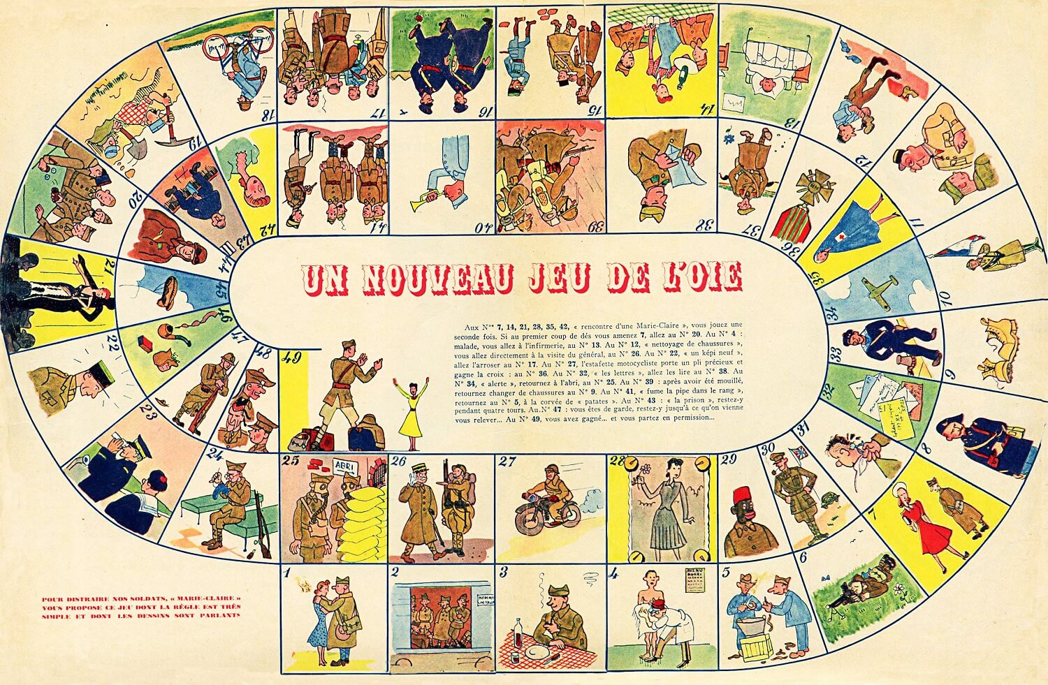 New retro game of the goose board game free printable papercraft templates