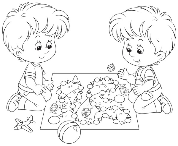 Thousand coloring pages board game royalty