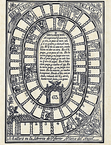 Ancient game of the goose by piferrer free printable papercraft templates