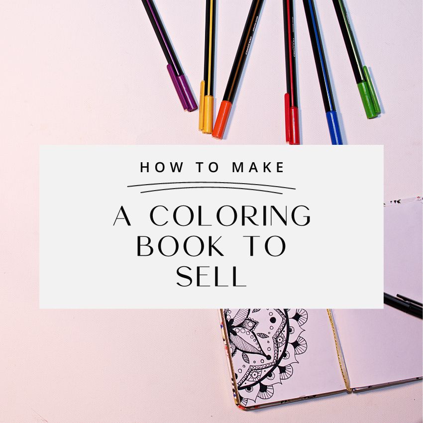 How to make a coloring book to sell