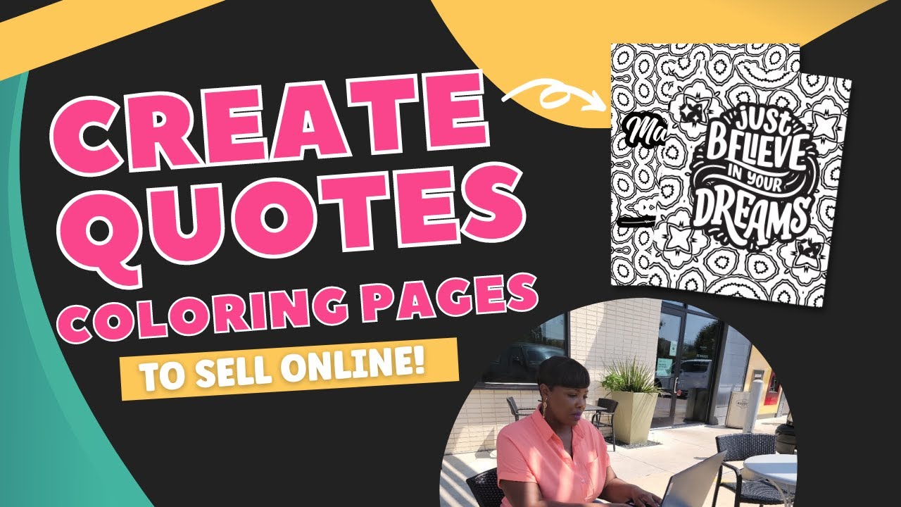 How to make printable coloring pages to sell online for passive ine step by step for beginners