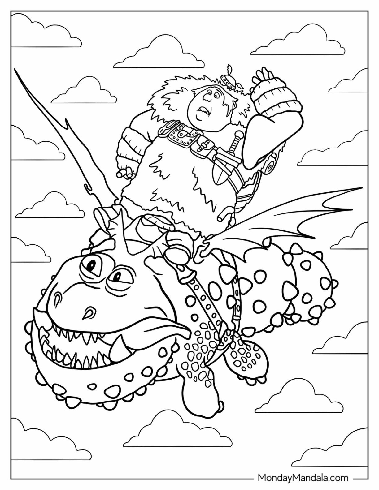 How to train your dragon coloring pages free pdfs
