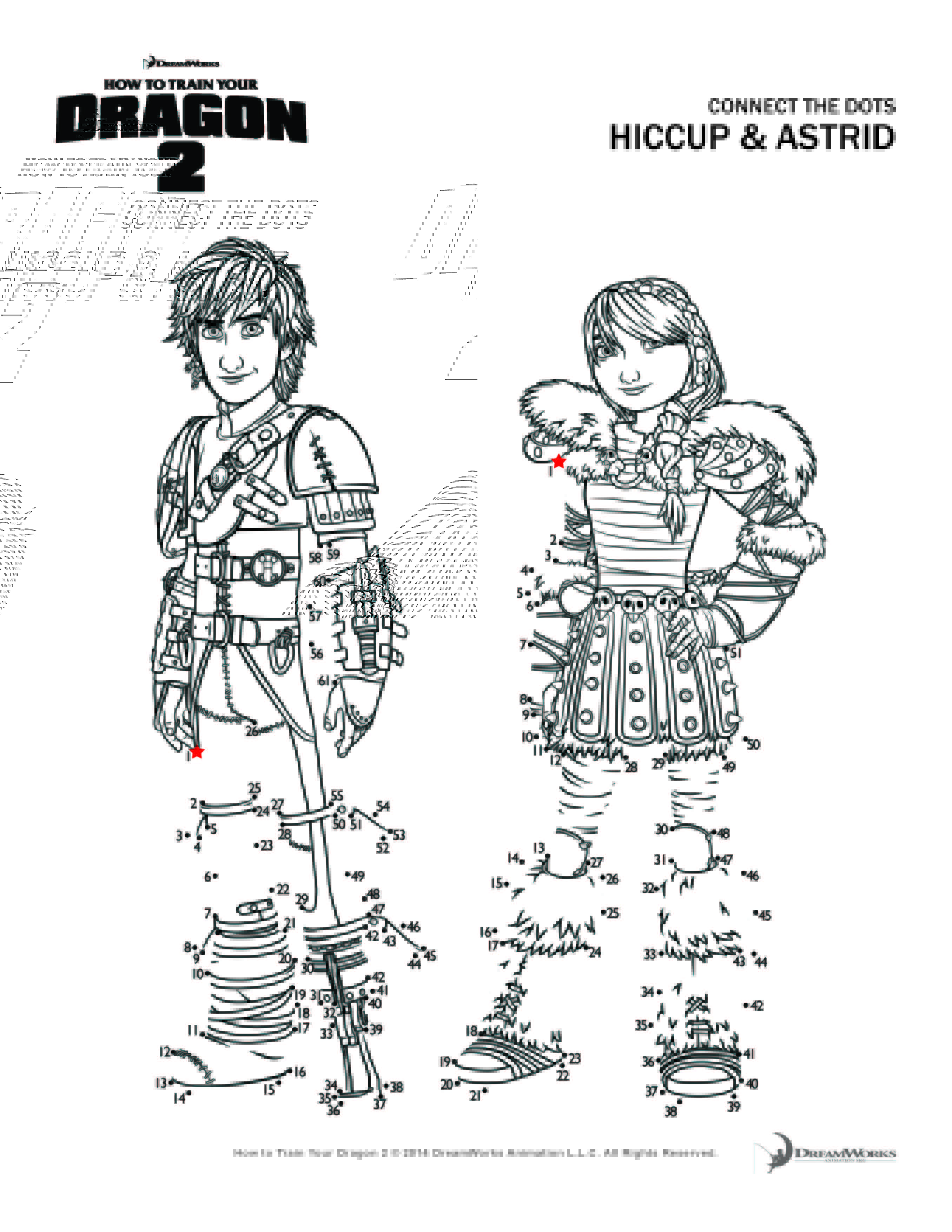 How to train your dragon coloring pages and activity sheets