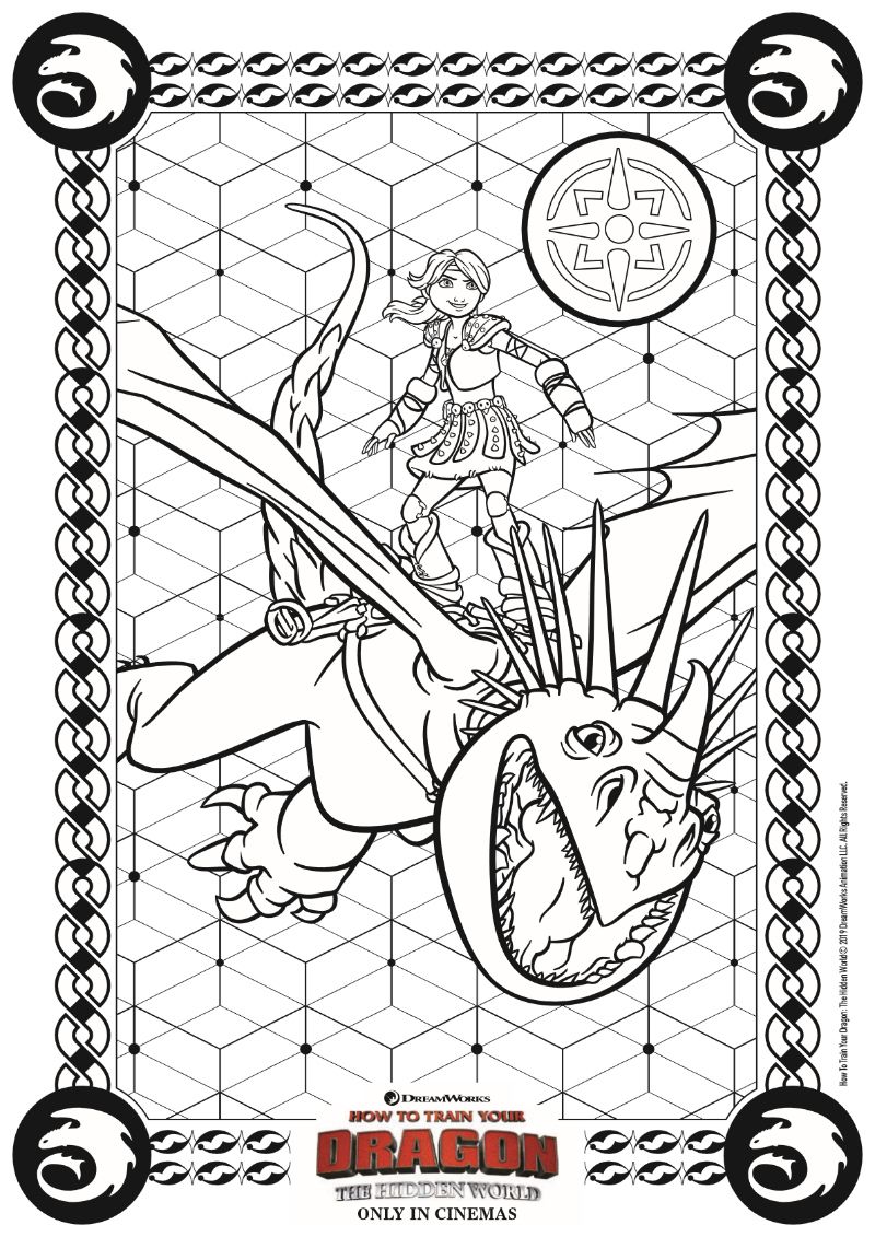 Free printable httyd coloring page