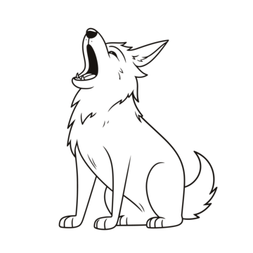 Wolf howl png vector psd and clipart with transparent background for free download