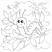 Caterpillar coloring pages free coloring pages