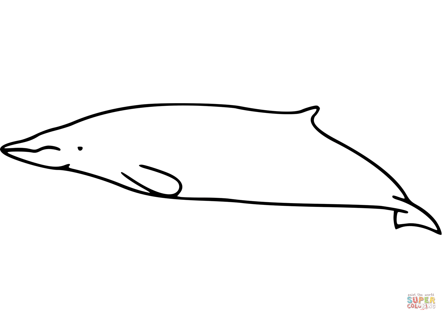 Sowerbys beaked whale coloring page free printable coloring pages