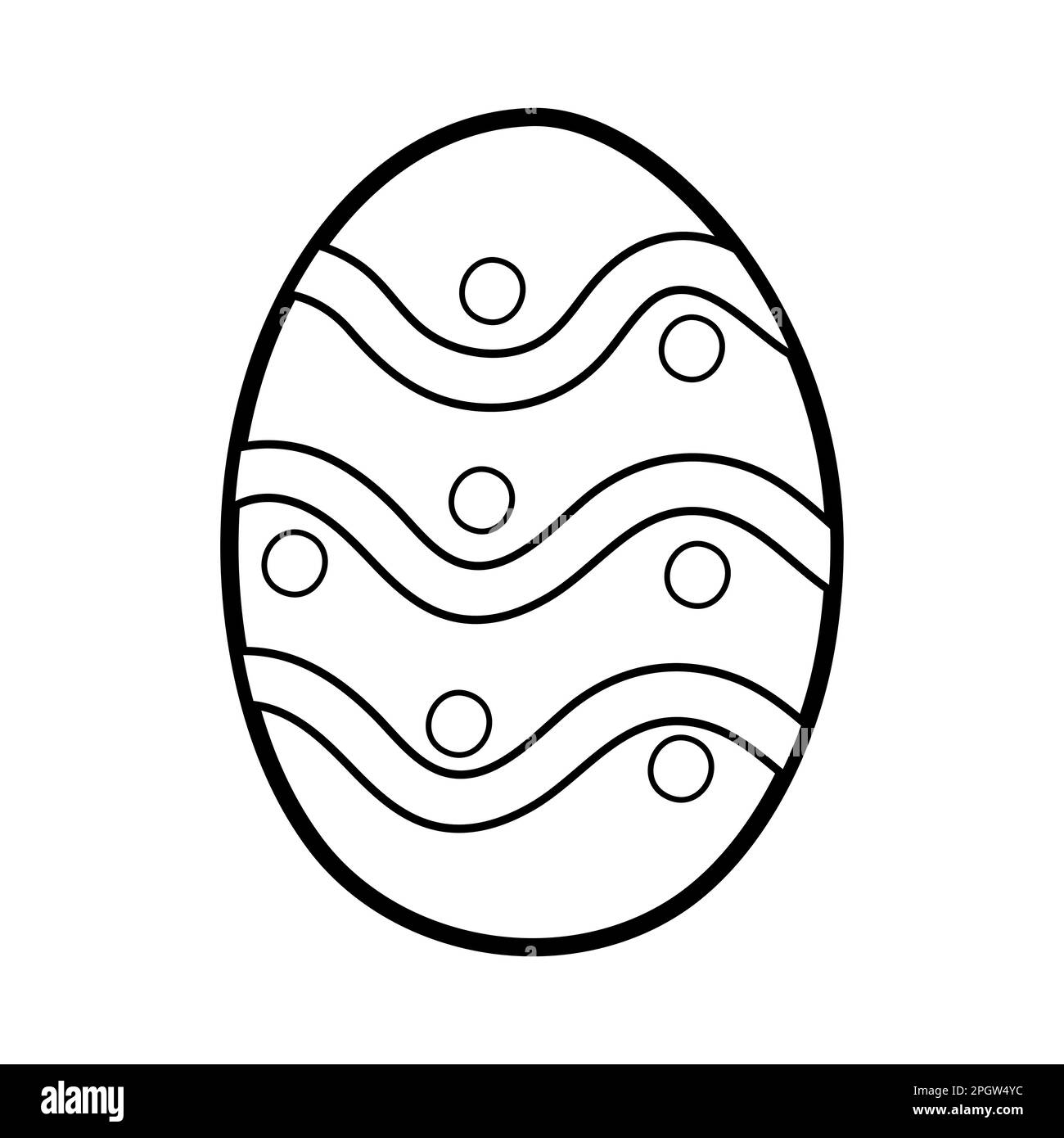 Colouring easter egg cut out stock images pictures