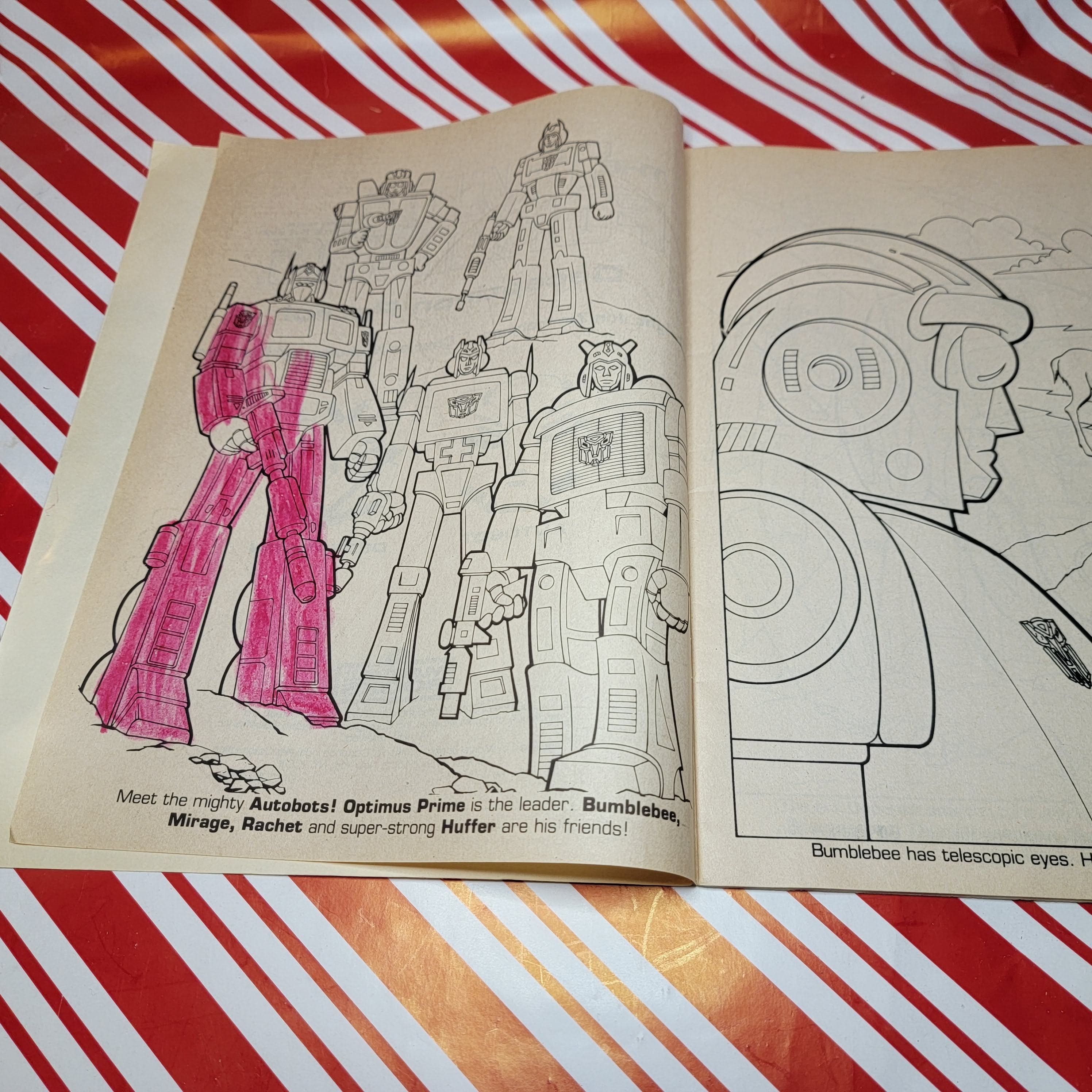 Sc transformers g coloring book decepticon patrol marvel books