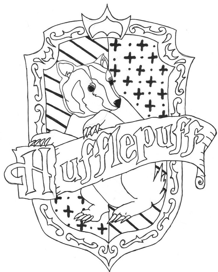 Explore the magic of hogwarts with harry potter crest coloring
