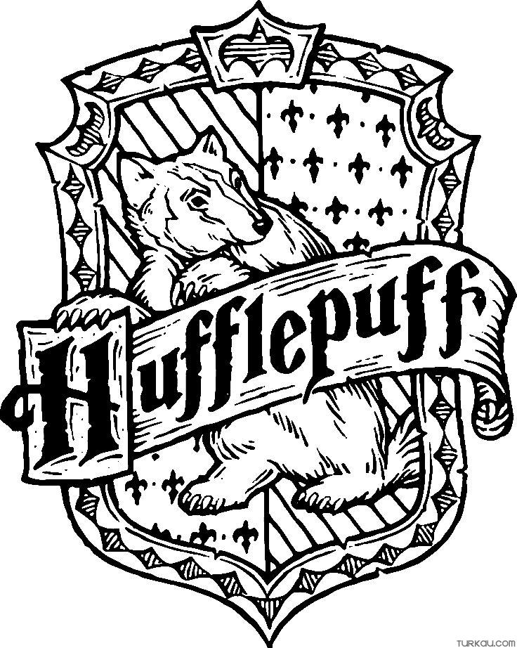 Harry potter hufflepuff coloring page