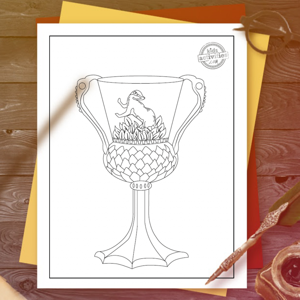 Get the most magical harry potter hufflepuff coloring pages