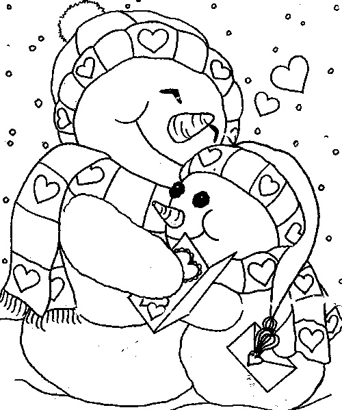 Cuddle snowmen