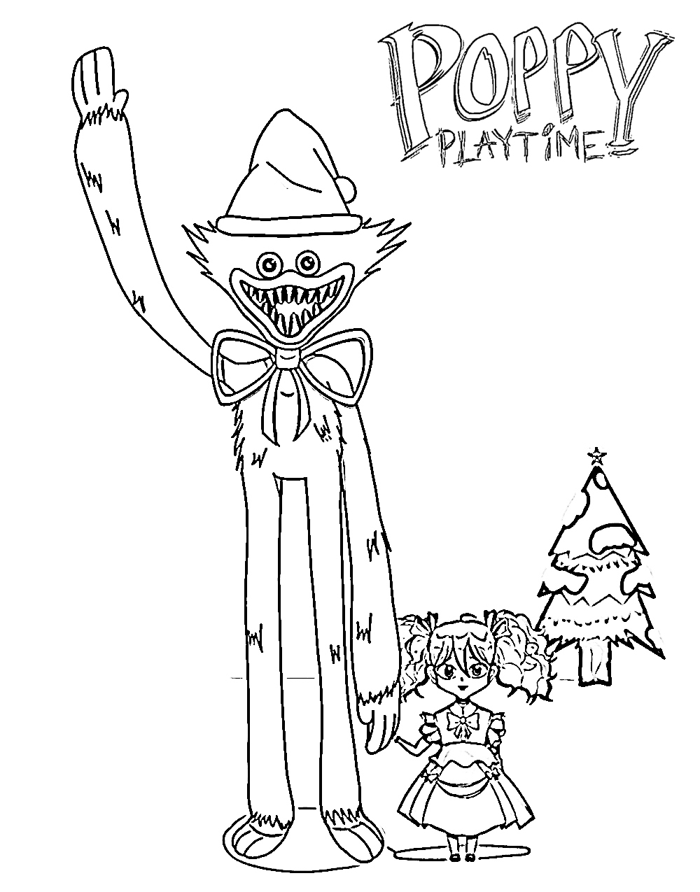 Poppy playtime coloring pages