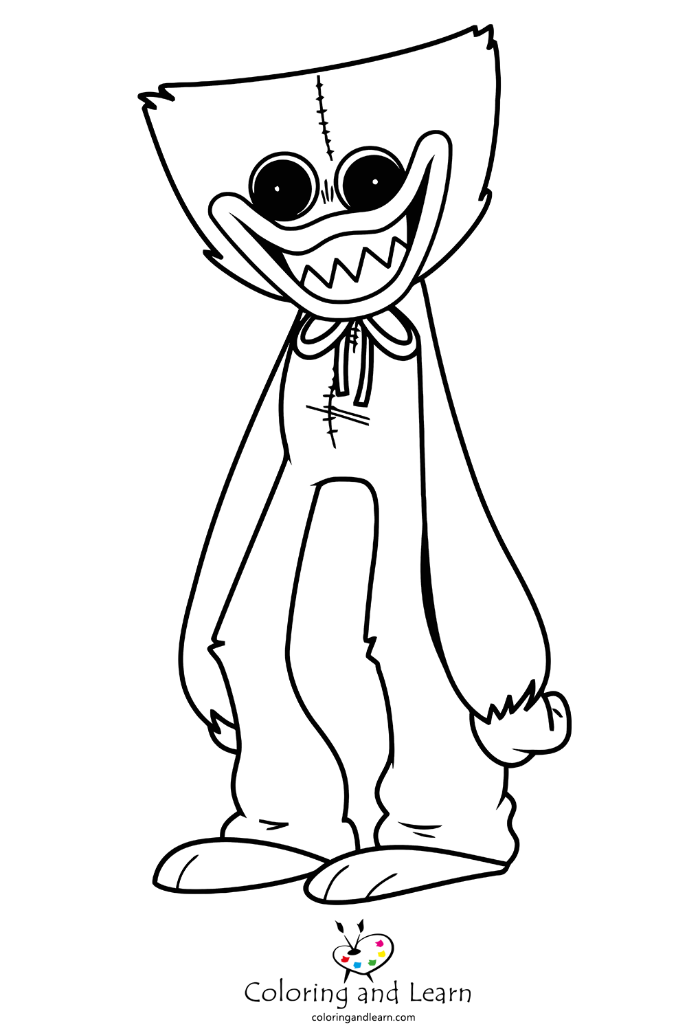Huggy wuggy coloring pages rcoloringpages