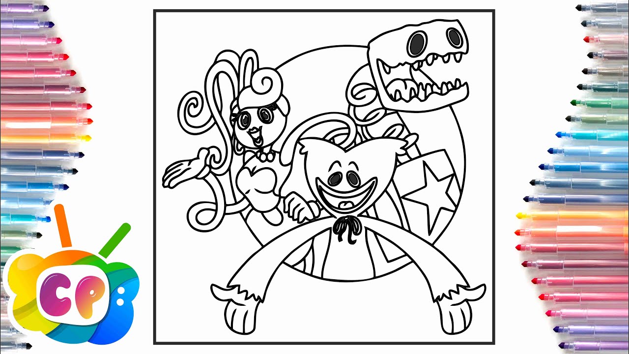 Poppy playtie project coloring pagehuggy wuggy coloring pageselektronoia