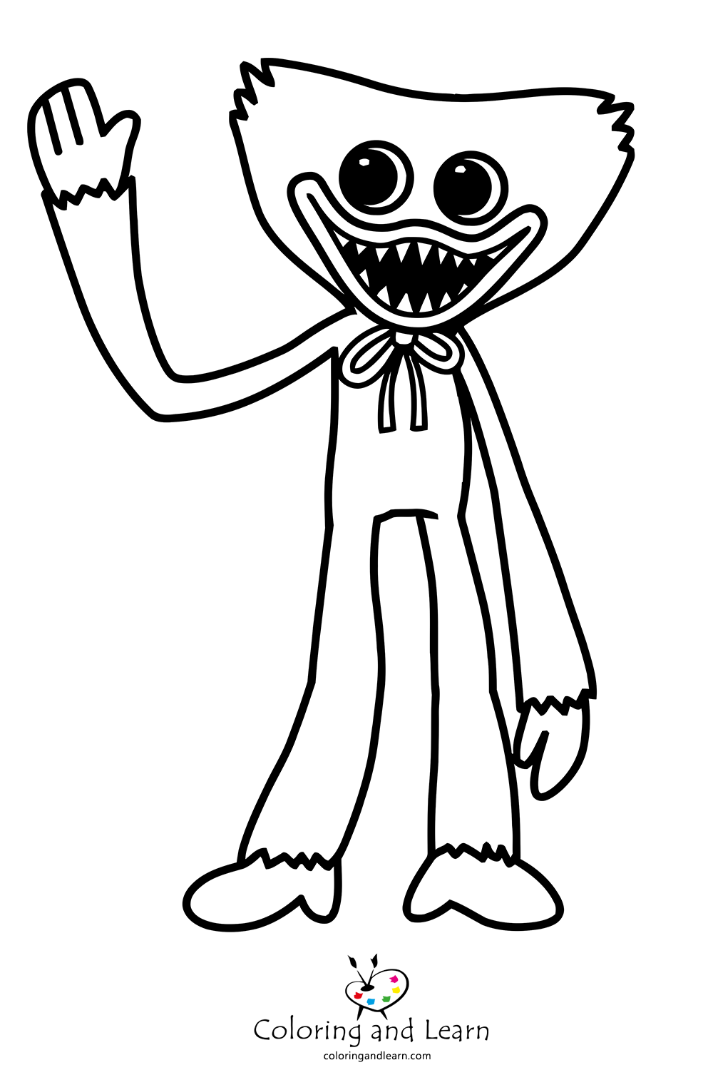 Huggy wuggy coloring pages rcoloringpages