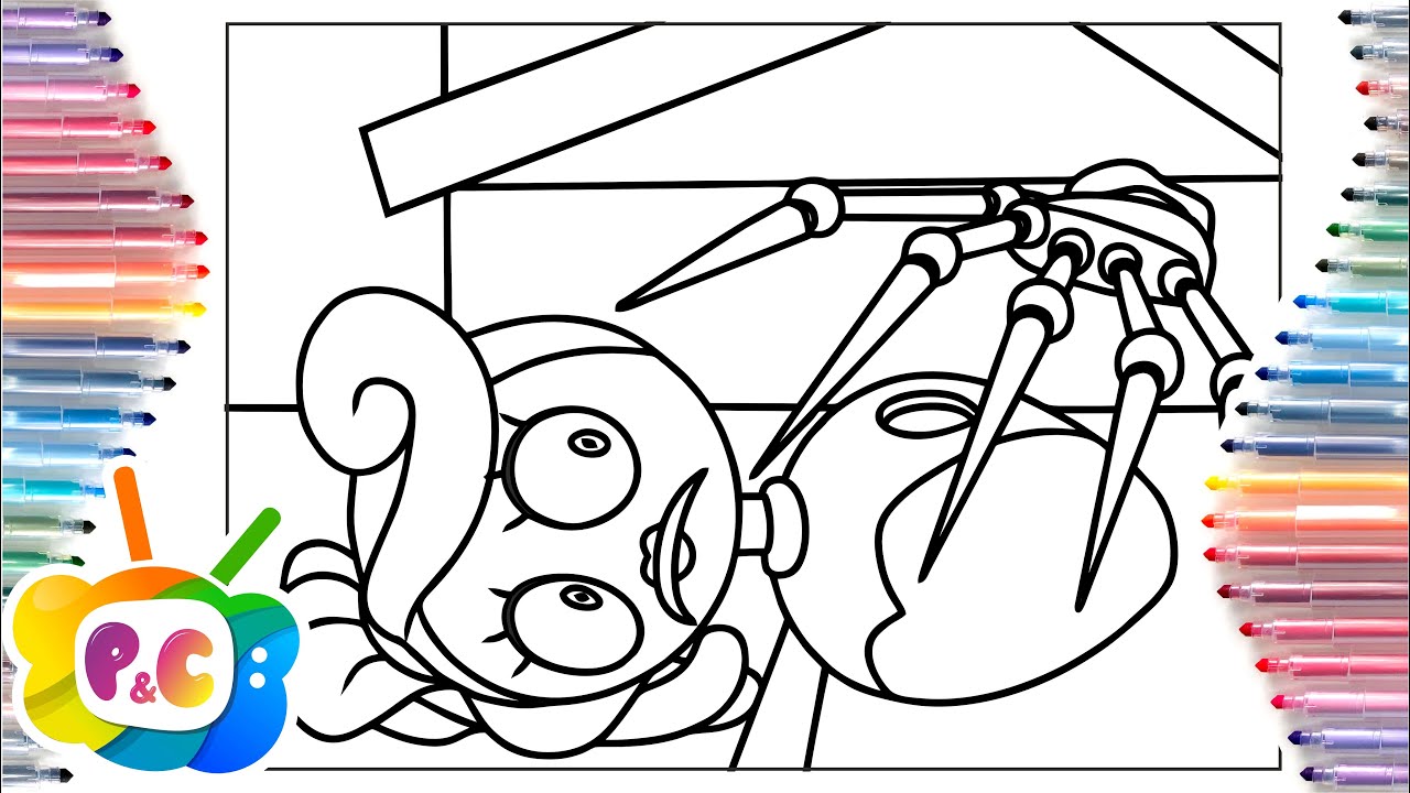Oy long legs coloring pages poppy playtie prototype elektronoia