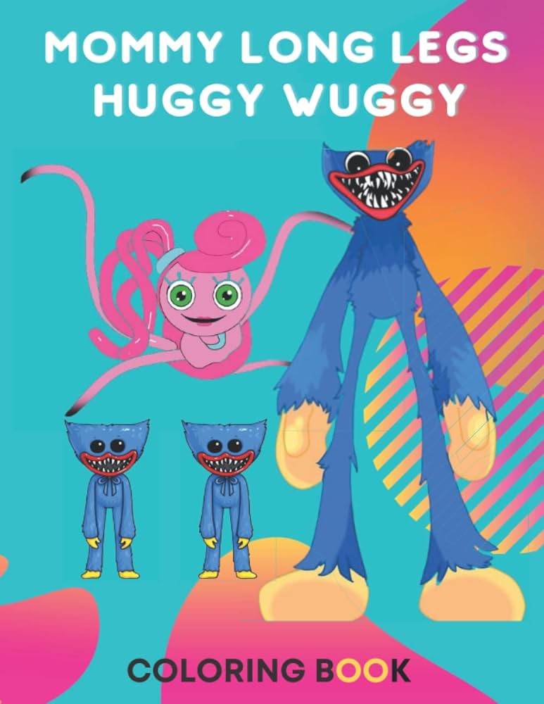 Mommy long legs huggy wuggy coloring book high quality coloring pages new original coloring mommy long legs characters easy coloring for kids boys girls toddlers longs mommy books
