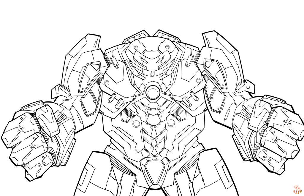 Hulk buster printable and free coloring pages for kids