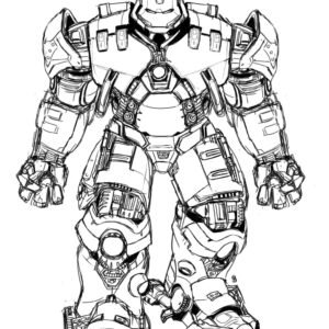 Hulkbuster coloring pages printable for free download
