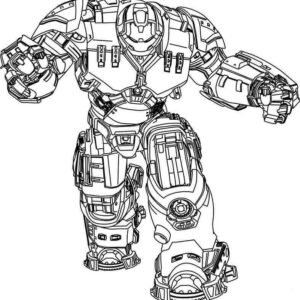 Hulkbuster coloring pages printable for free download