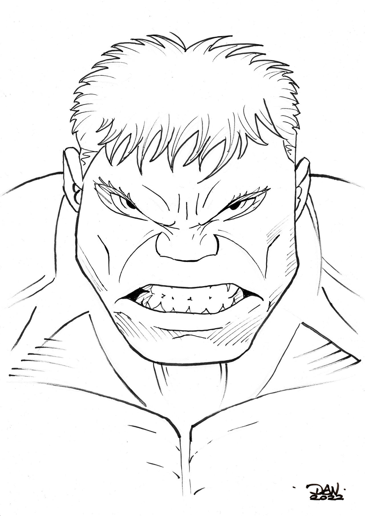 Hulk inks by docflint on