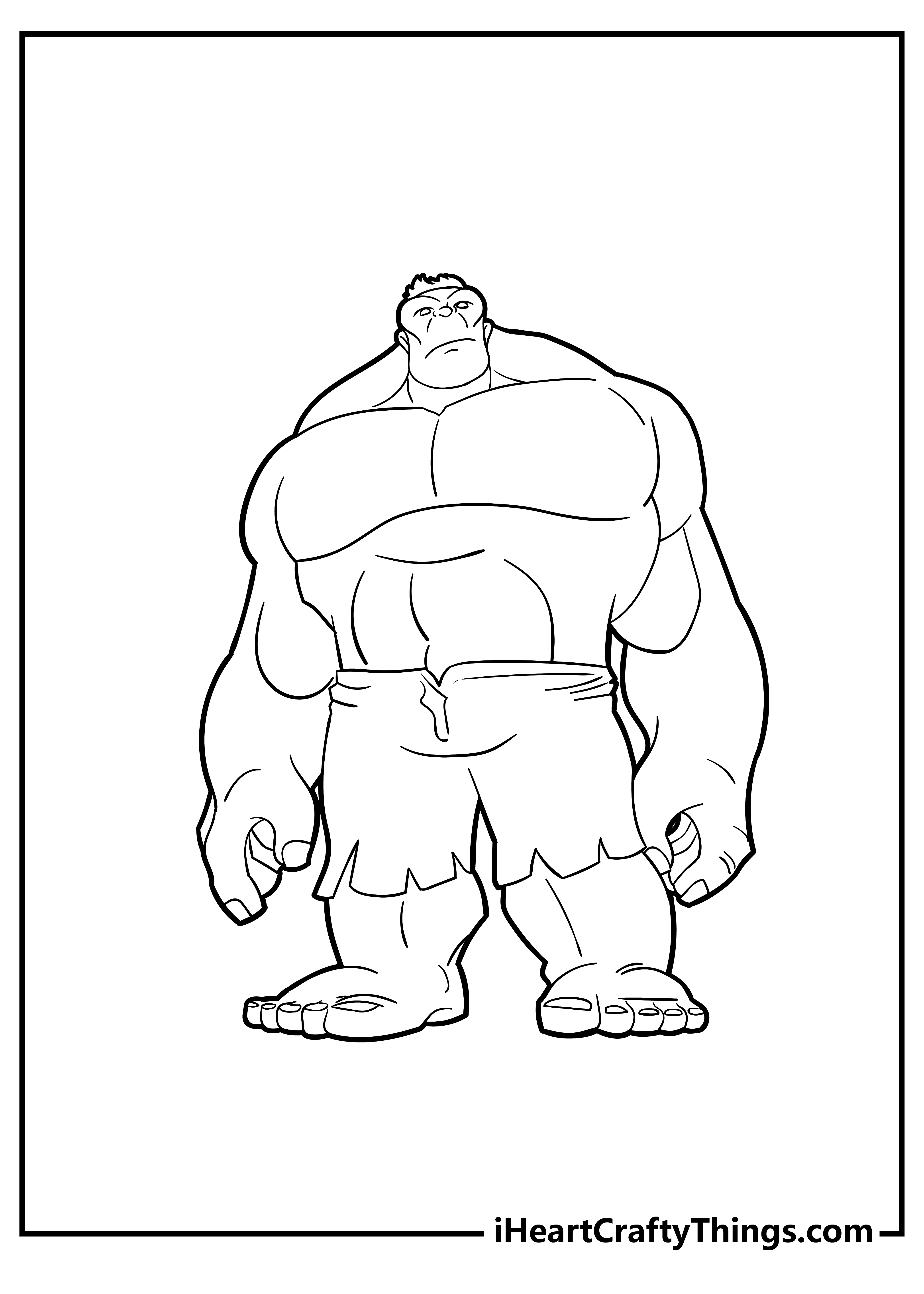 Hulk coloring pages free printables