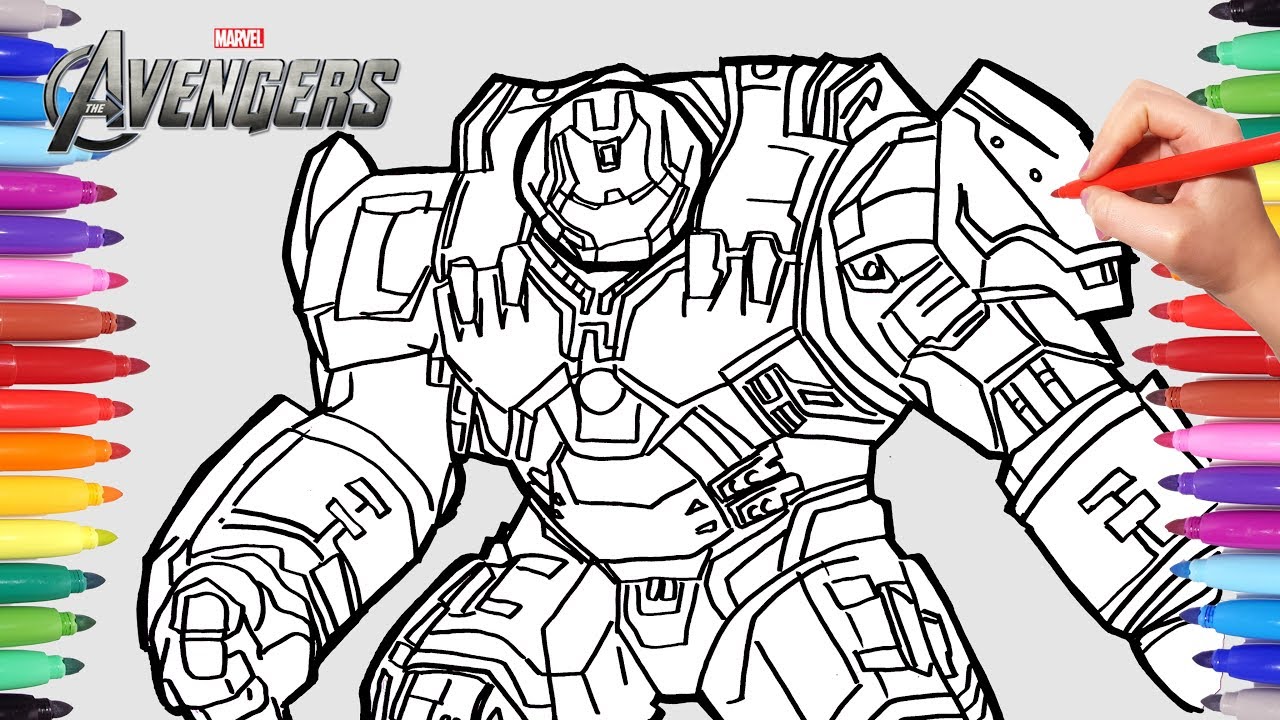 The avengers hulkbuster iron an superheroes coloring pages hulkbuster avengers coloring book