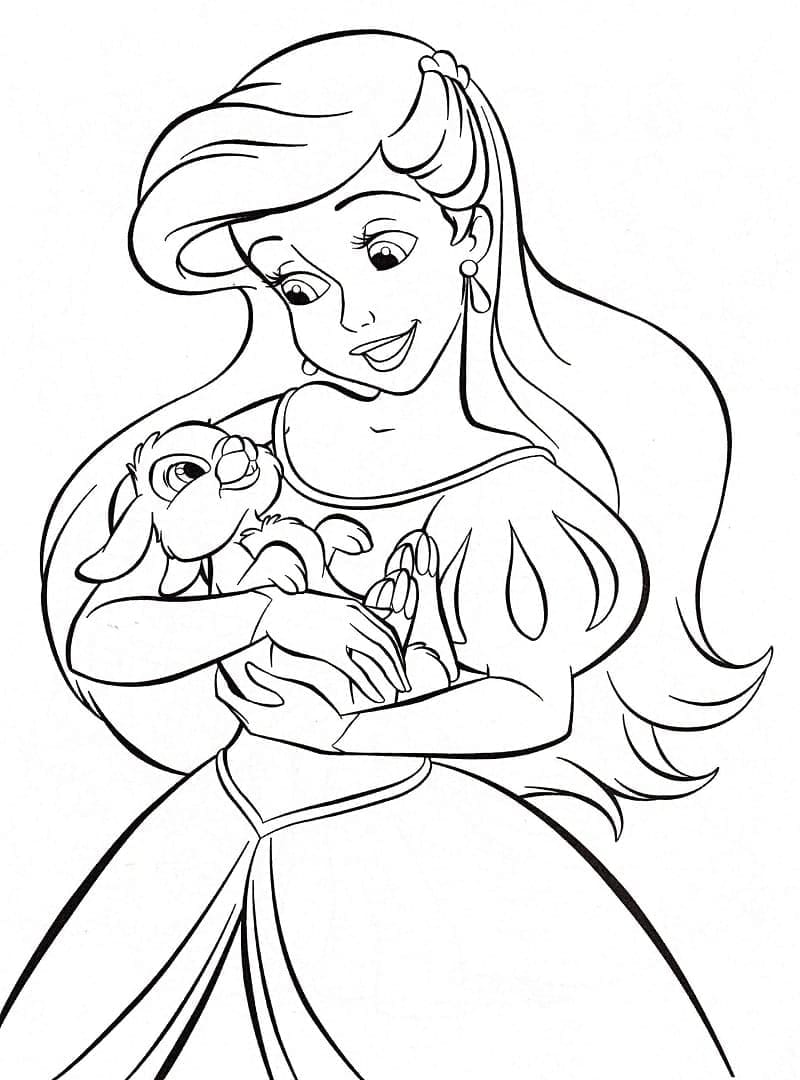 Ariel coloring pages