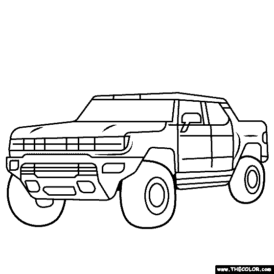 Huer ev coloring page