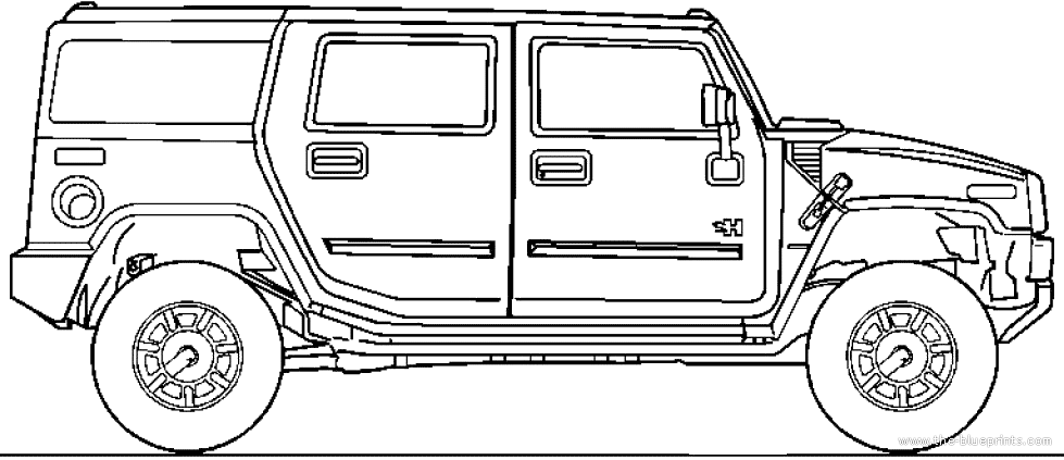 Hummer h suv v blueprints free
